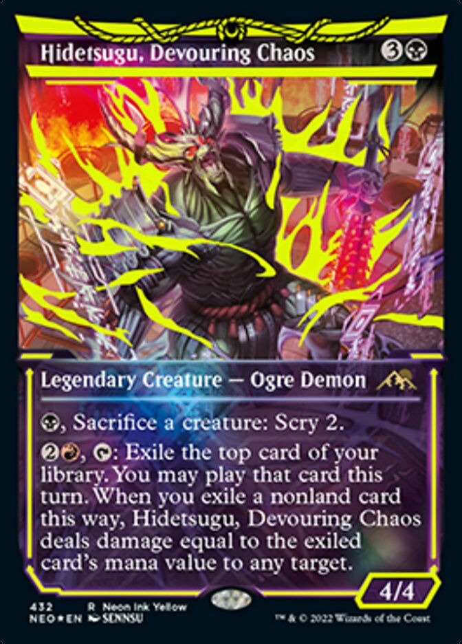 Hidetsugu, Devouring Chaos (Yellow) (NEO) / Extended Art