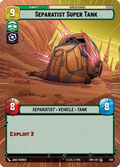 Separatist Super Tank (Hyperspace) (TWI) (359) / Foil