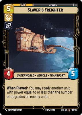 Slaver's Freighter (SHD_#189/262) / Foil