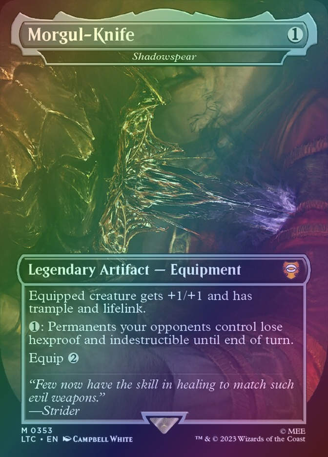 Shadowspear (LTC) (353) / Borderless / Foil