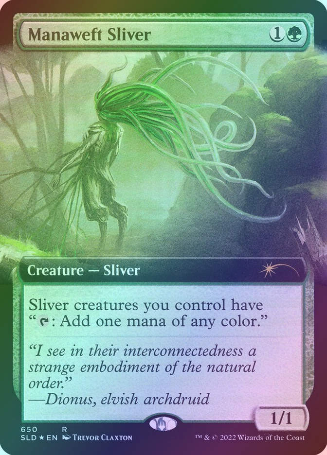 Manaweft Sliver (SLD) (650) / Extended Art / Foil