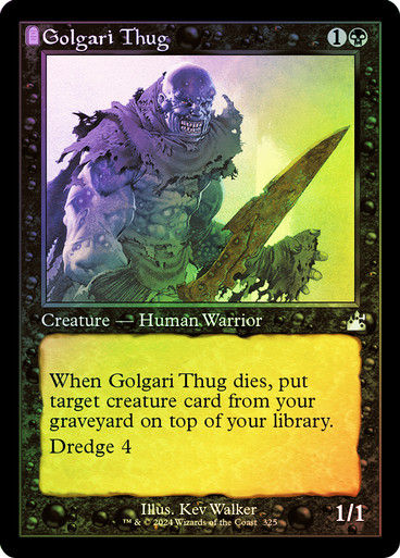 Golgari Thug (rvr) (325) / Retro / Foil