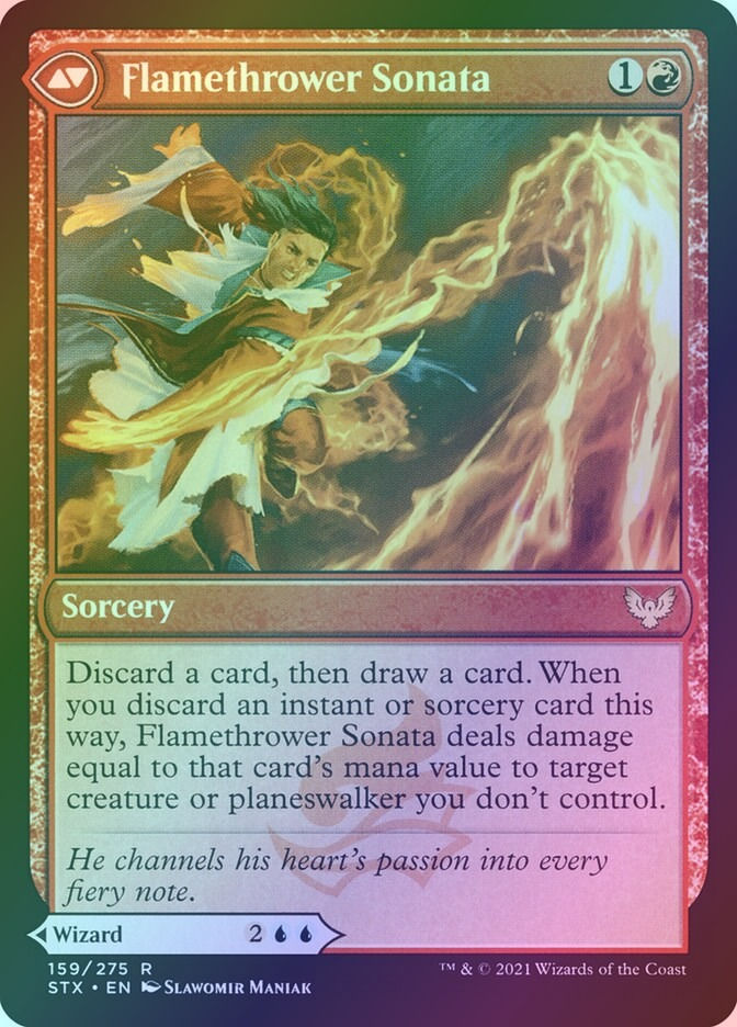 Torrent Sculptor // Flamethrower Sonata (STX) (159) / Foil — cara 2 de 2