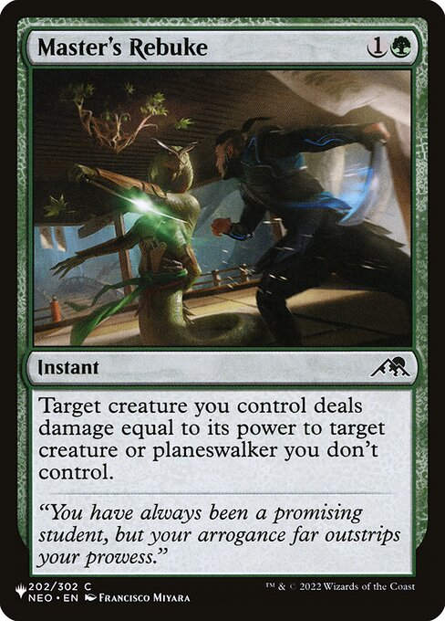Master's Rebuke (PLST) (NEO-202)