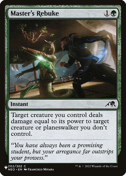Master's Rebuke (PLST) (NEO-202)