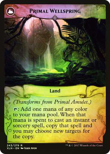 Primal Amulet // Primal Wellspring (XLN) (243) / Foil — cara 2 de 2