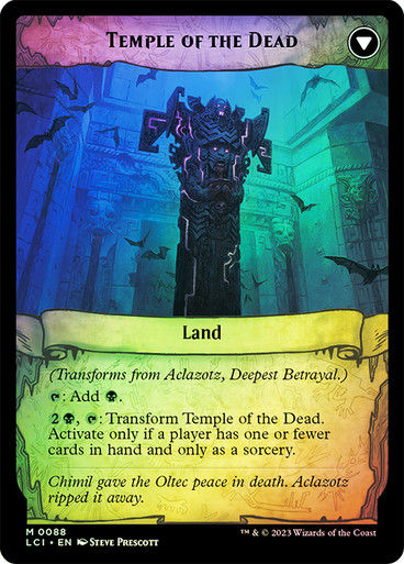Aclazotz, Deepest Betrayal // Temple of the Dead (lci) / Foil — cara 2 de 2