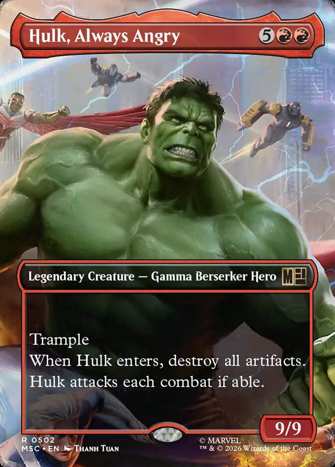 Hulk, Always Angry (MSC) (502) / Borderless