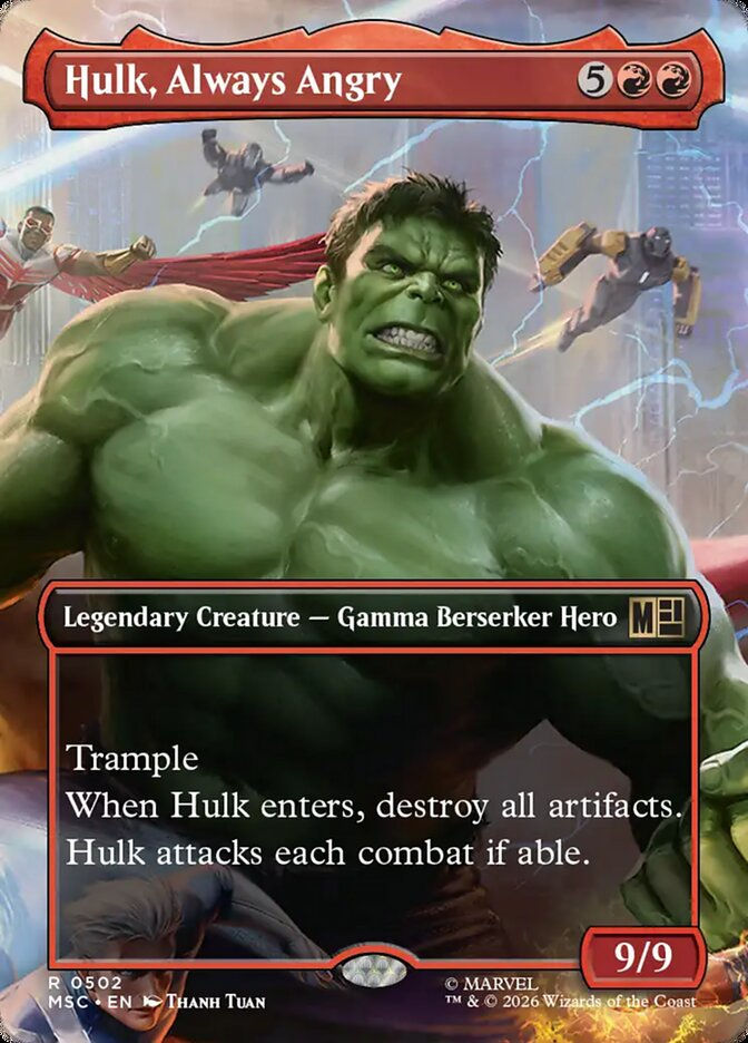 Hulk, Always Angry (MSC) (502) / Borderless