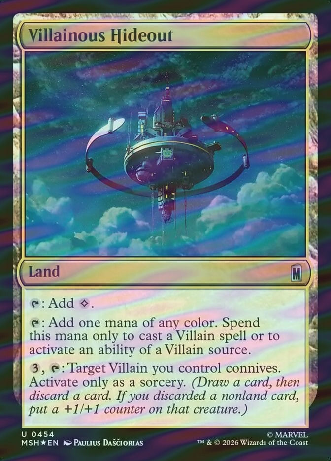 Villainous Hideout (MSH) (454) / Surge Foil
