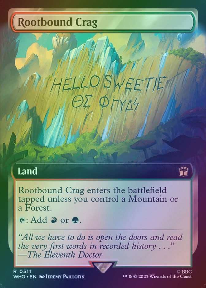 Rootbound Crag (WHO) (511) / Extended Art / Foil