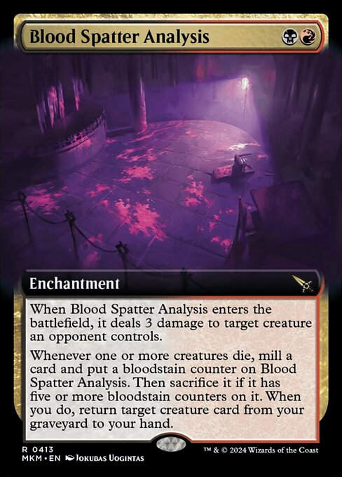 Blood Spatter Analysis (mkm) (413) / Extended Art