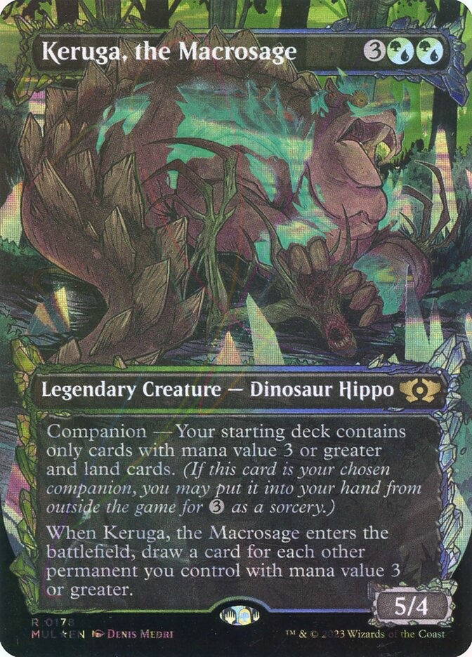 Keruga, the Macrosage (MUL) (178) / Borderless / Showcase / Halo Foil
