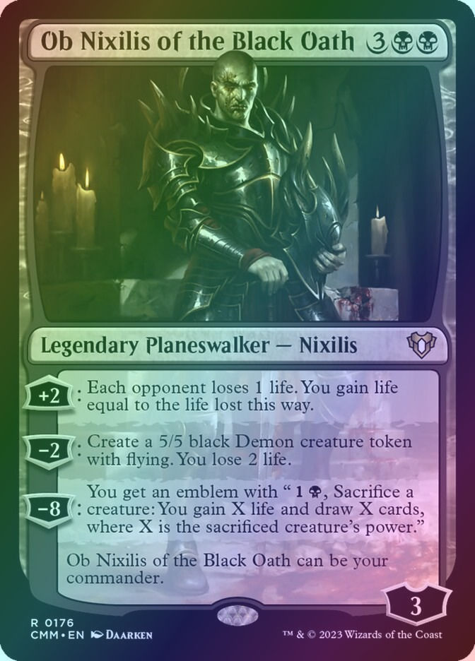 Ob Nixilis of the Black Oath (CMM) (176) / Foil