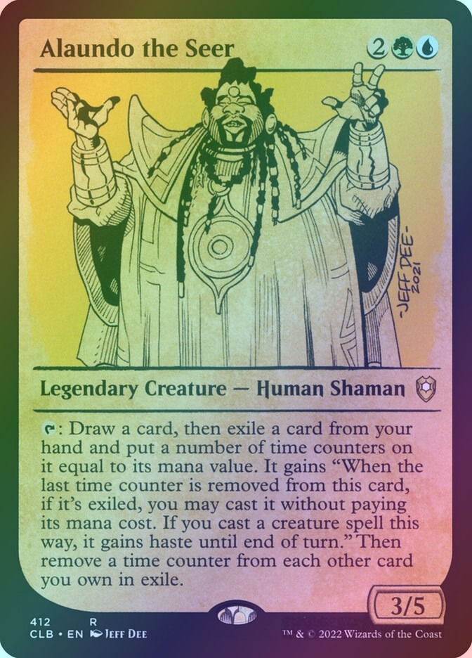 Alaundo the Seer (CLB) (412) / Showcase / Foil