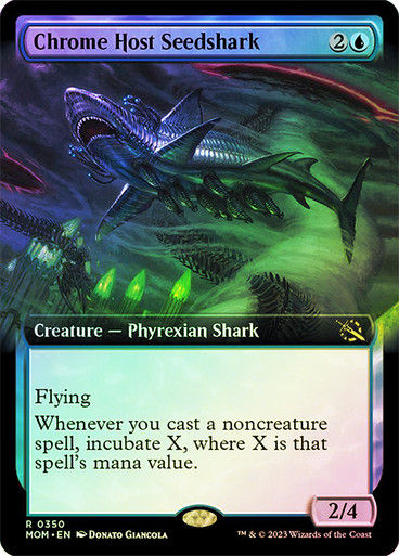 Chrome Host Seedshark (mom_350) / Extended Art / Foil