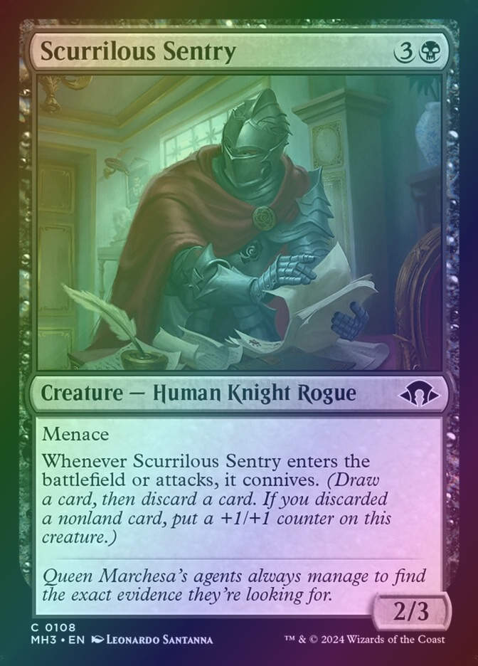 Scurrilous Sentry (MH3) (108) / Foil