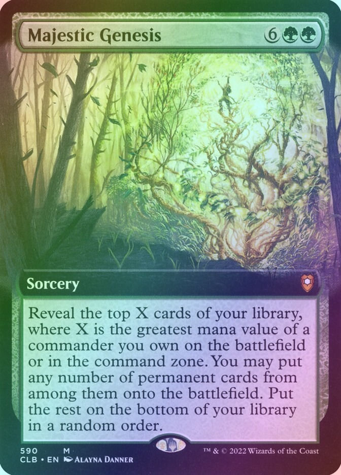 Majestic Genesis (CLB) (590) / Extended Art / Foil