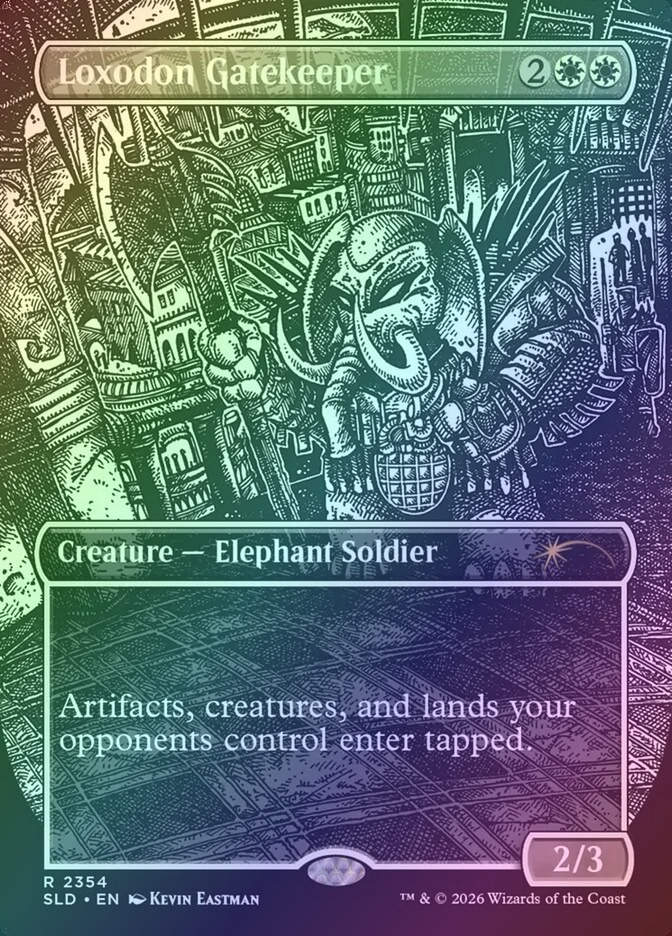 Loxodon Gatekeeper (SLD) (2354) / Borderless / Foil