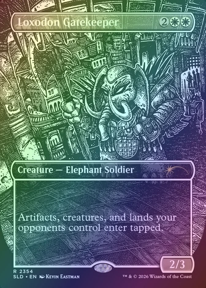Loxodon Gatekeeper (SLD) (2354) / Borderless / Foil