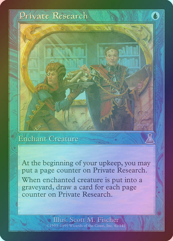 Private Research (UDS) (41) / Foil