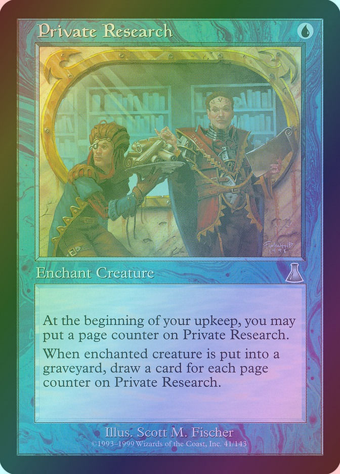 Private Research (UDS) (41) / Foil
