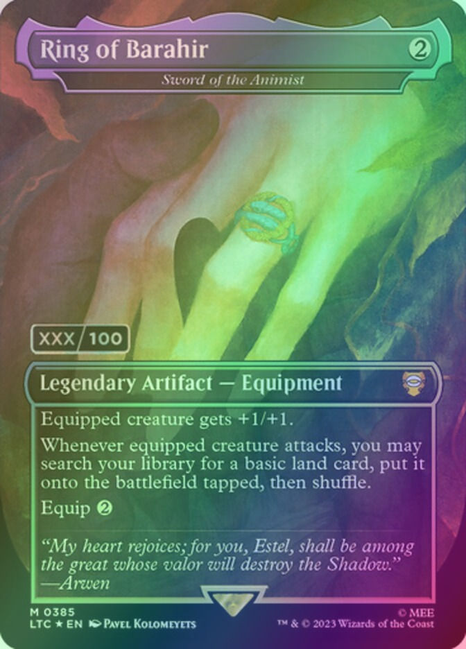 Sword of the Animist (LTC) (385z) / Borderless / Serialized
