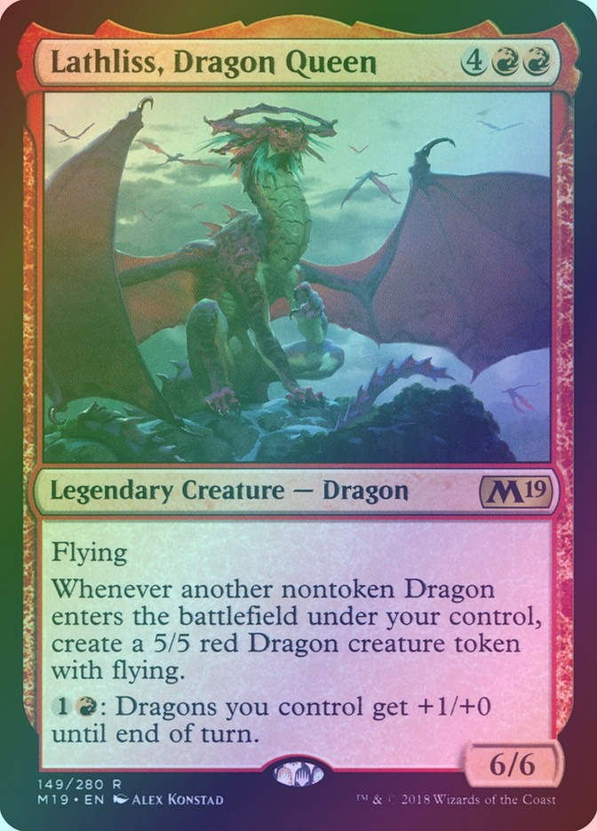 Lathliss, Dragon Queen (M19) (149) / Foil