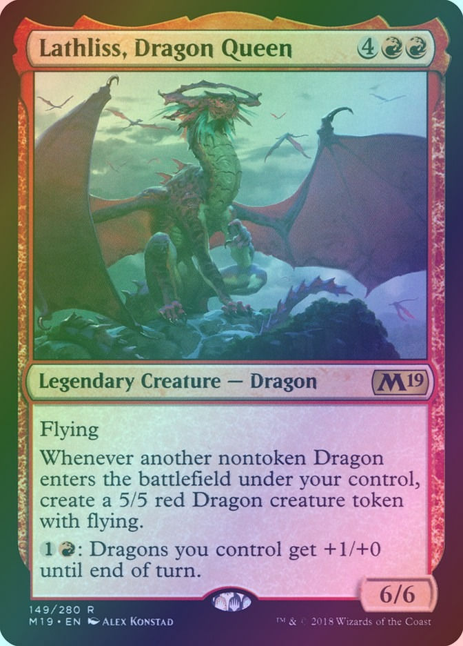 Lathliss, Dragon Queen (M19) (149) / Foil