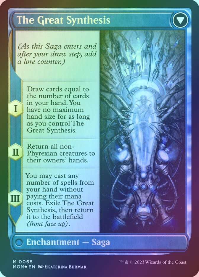 Jin-Gitaxias // The Great Synthesis (PMOM) (65s) / Foil — cara 2 de 2