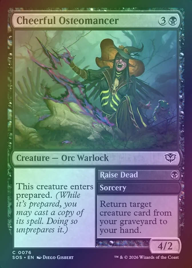 Cheerful Osteomancer // Raise Dead (SOS) (76) / Foil