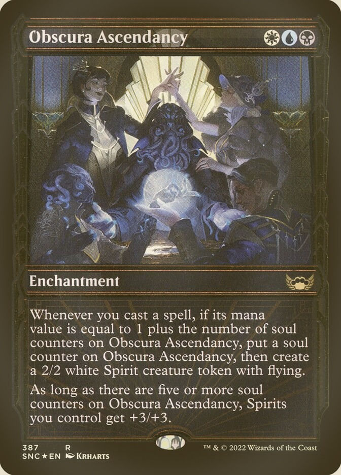 Obscura Ascendancy (SNC) (387) / Showcase / Gilded Foil