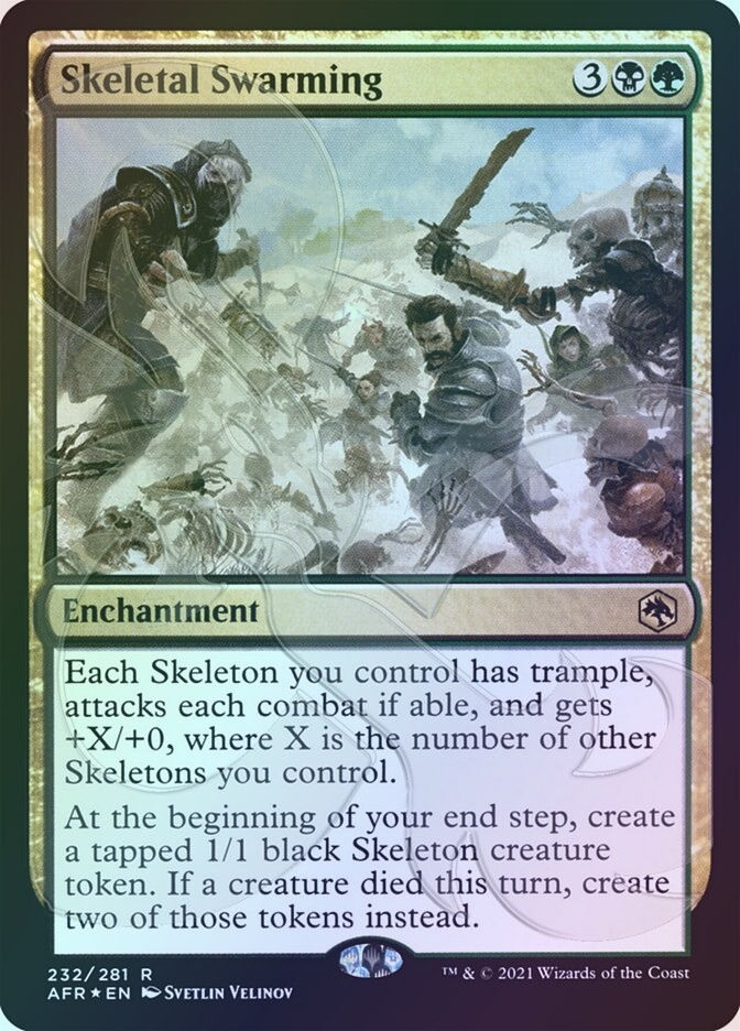 Skeletal Swarming (PAFR) (232a) / Embossed Foil