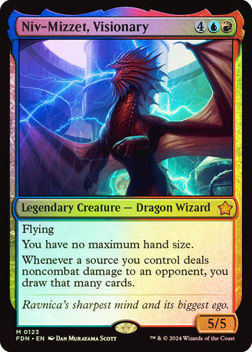 Niv-Mizzet, Visionary (FDN) (123) / Foil