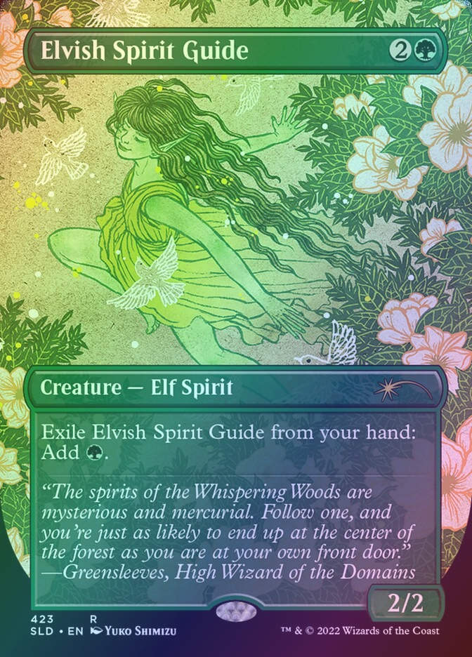 Elvish Spirit Guide (SLD) (423) / Borderless / Foil