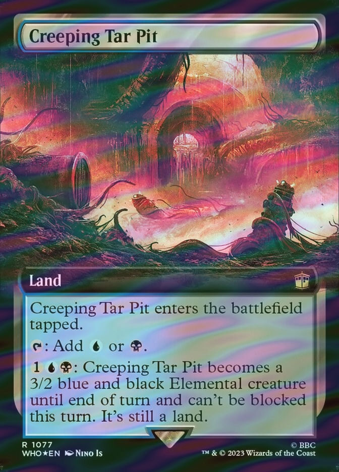 Creeping Tar Pit (WHO) (1077) / Extended Art / Surge Foil