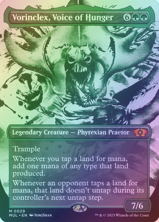 Vorinclex, Voice of Hunger (MUL) (29) / Borderless / Showcase / Foil