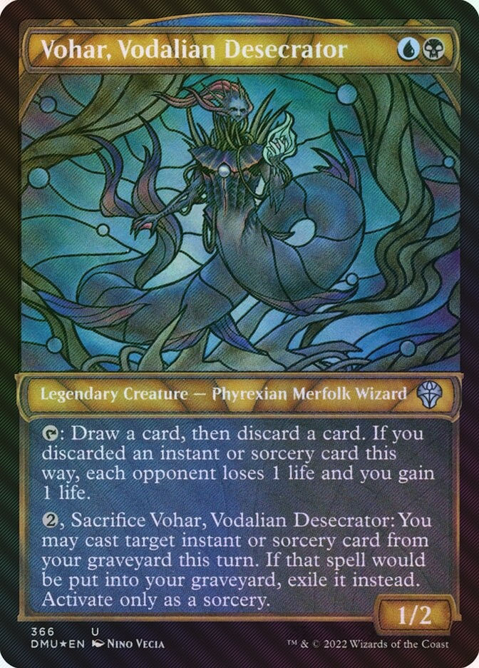 Vohar, Vodalian Desecrator (DMU) (366) / Showcase / Textured Foil