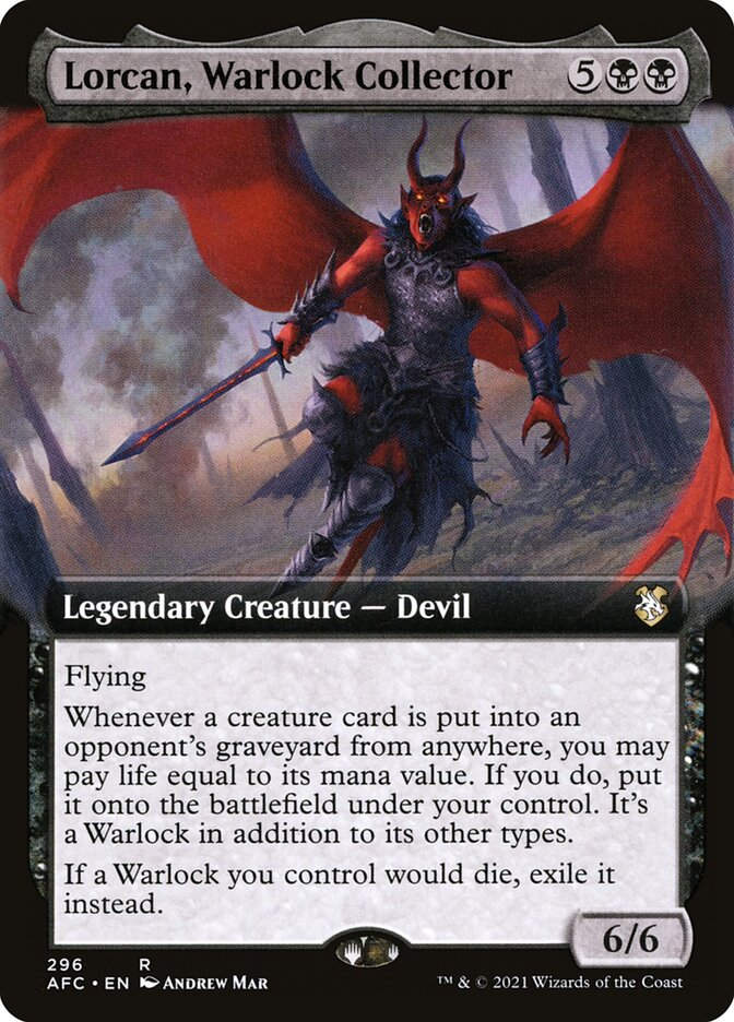 Lorcan, Warlock Collector (AFC) (296) / Extended Art