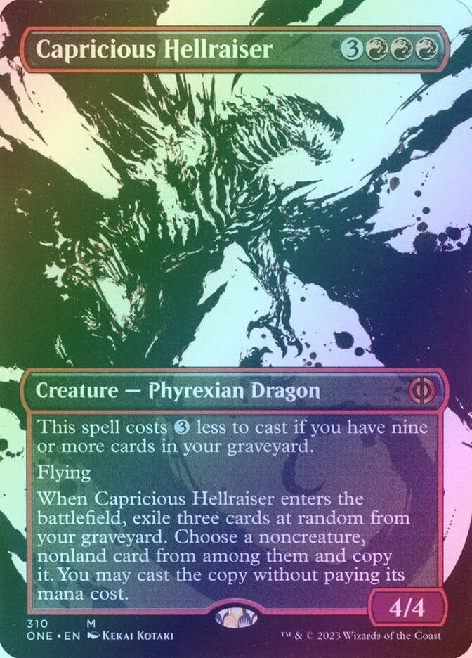 Capricious Hellraiser (ONE) (310) / Borderless / Showcase / Foil