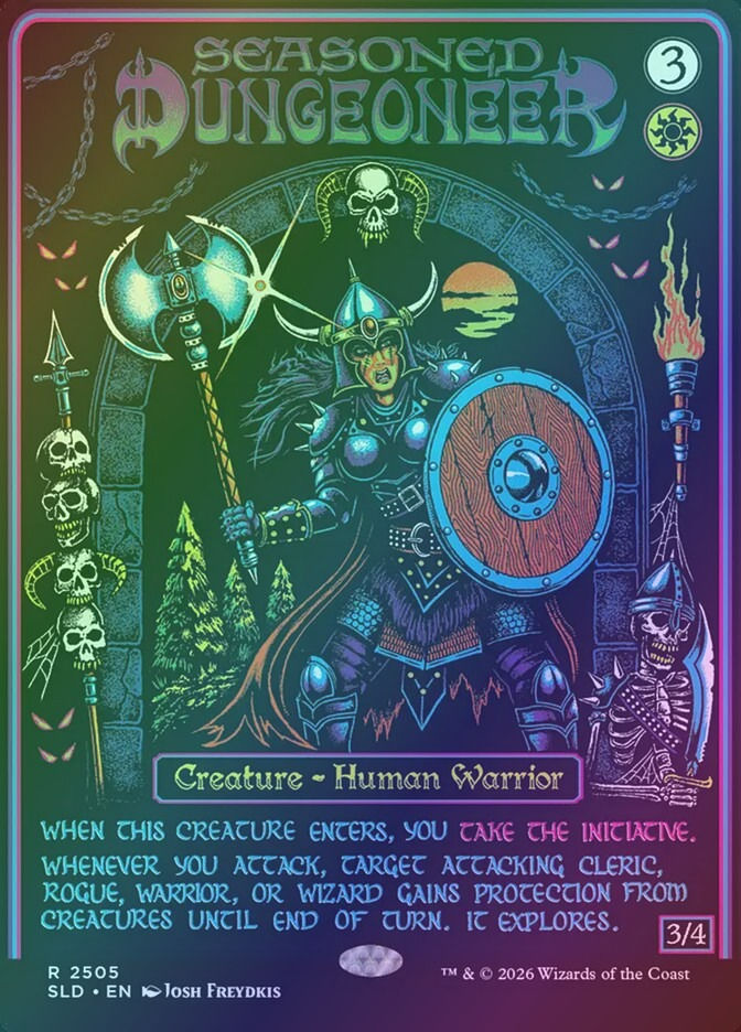 Seasoned Dungeoneer (SLD) (2505) / Borderless / Foil