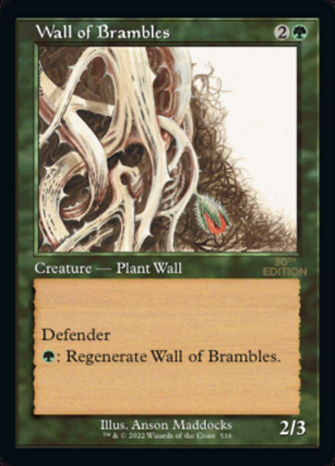 Wall of Brambles (30a) / Retro Frame