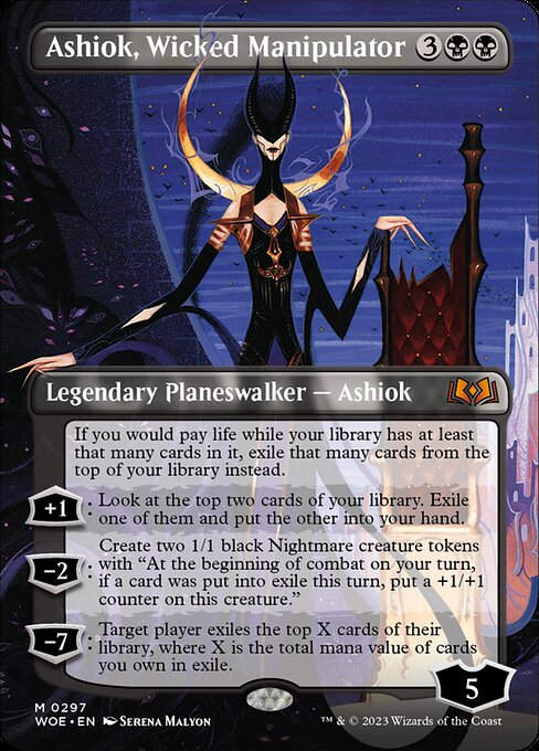 Ashiok, Wicked Manipulator (woe) / Borderless