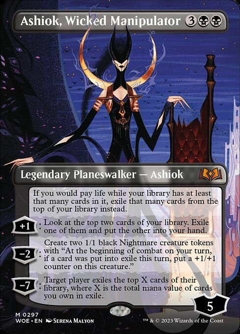 Ashiok, Wicked Manipulator (woe) / Borderless