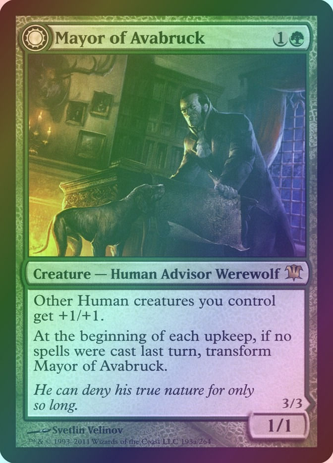 Mayor of Avabruck // Howlpack Alpha (ISD) (193) / Foil — cara 1 de 2