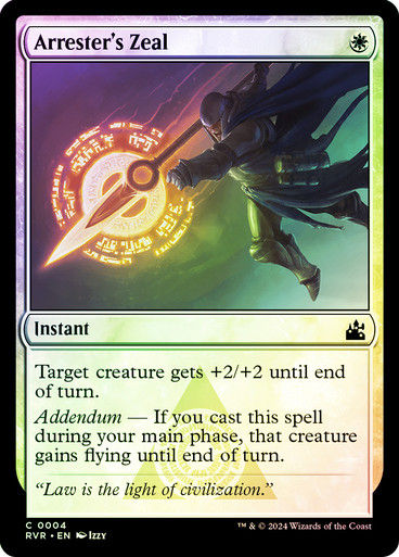 Arrester's Zeal (rvr) (4) / Foil