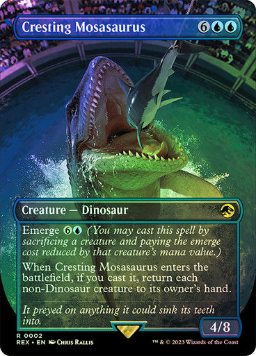 Cresting Mosasaurus (rex) / Foil