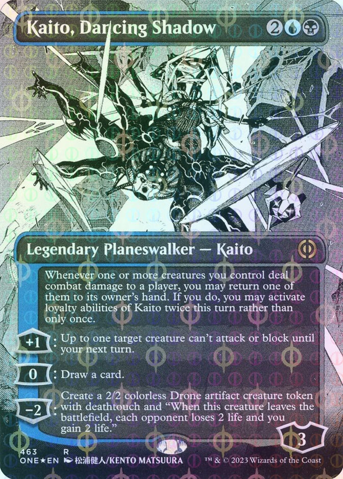 Kaito, Dancing Shadow (ONE) (463) / Borderless / Showcase / Compleat Foil