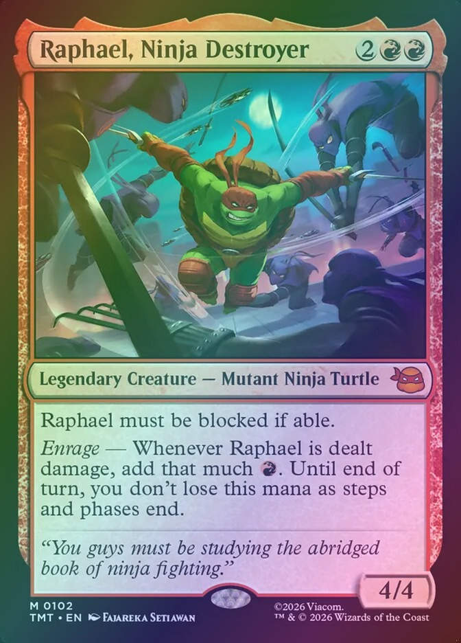 Raphael, Ninja Destroyer (TMT) (102) / Foil