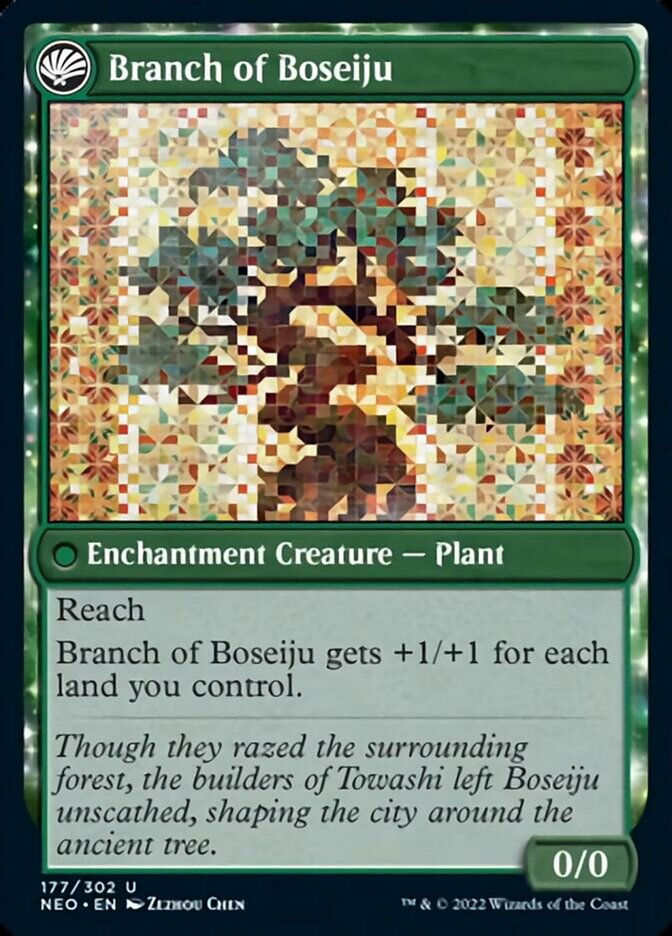 Boseiju Reaches Skyward // Branch of Boseiju (NEO) — cara 2 de 2
